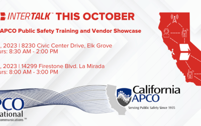 InterTalk Attending the Annual California APCO Public Safety Training and Vendor Showcase